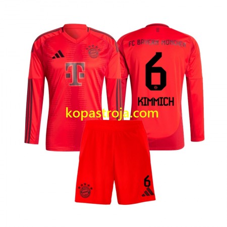 Billiga Fotbollströjor Bayern München Joshua Kimmich 6 Barn Hemma tröja 2024/25 Långärmad